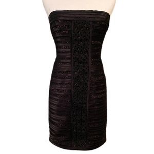 Beautiful strapless black BCBG MaxAzria short dress size 6.